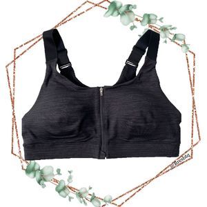 Outdoor Voices techsweat zip sports bra L